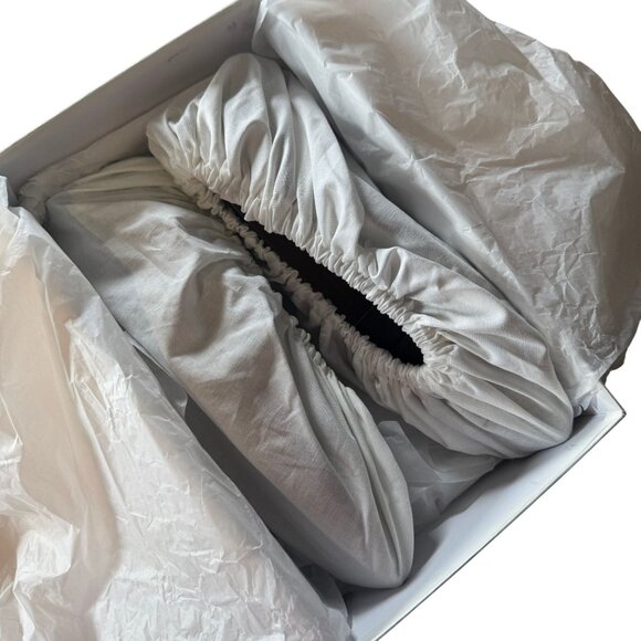 Maison Margiela Décortiqué Four-Stitch Square Toe Loafers Black Size 41